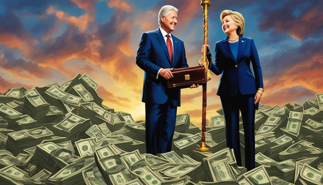 The Clintons' combined net worth after Bill's presidency